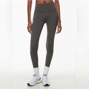 GOLDEN ARITIZIA 2 gray side pocket ankle athletic exercise leggings